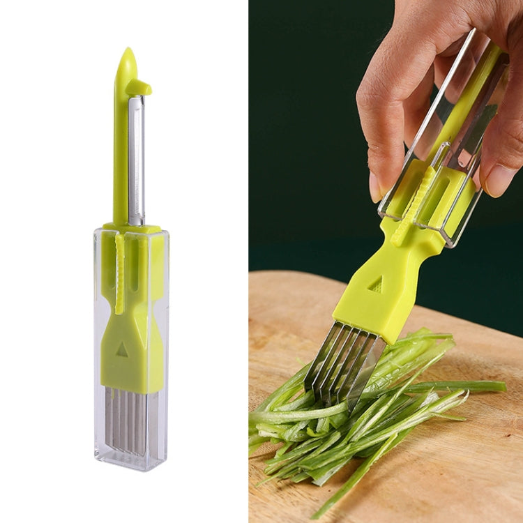 5 PCS Home Kitchen Multifunctional Green Onion Peeler