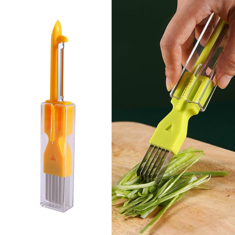 5 PCS Home Kitchen Multifunctional Green Onion Peeler