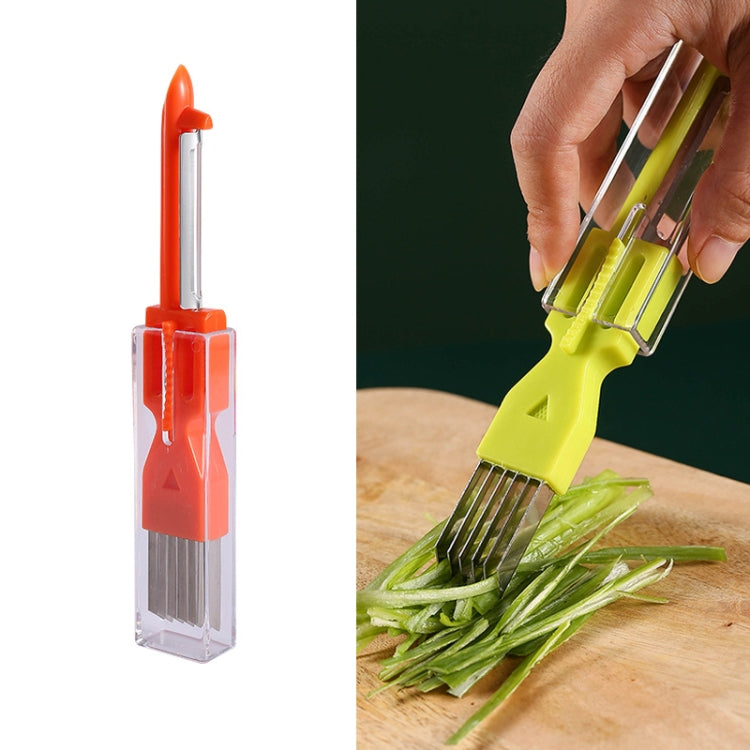 5 PCS Home Kitchen Multifunctional Green Onion Peeler