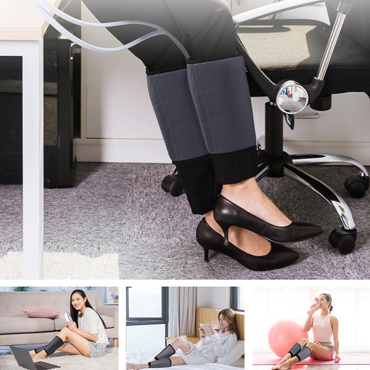 Electric Hot Compress Air Wave Leg Massager, Specification: Grey(UK Plug English)