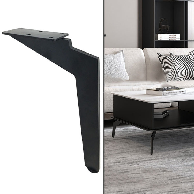 LH-DJ08 Adjustable Knife Shape Metal Furniture Support Legs, Height: 30cm(Matte Black)