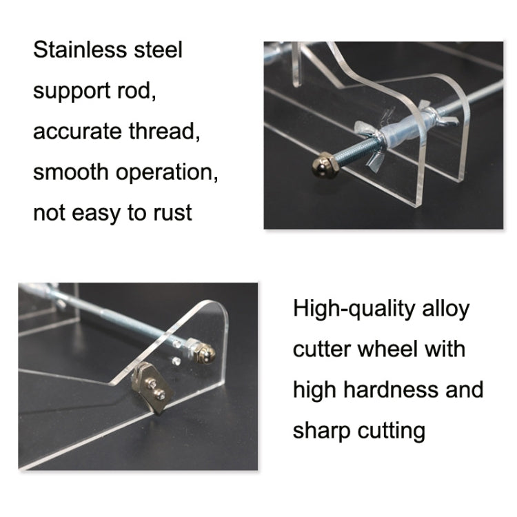 TL060020 Stainless Steel Glass Bottle Cutter, Specification: Square Bottle (Red)