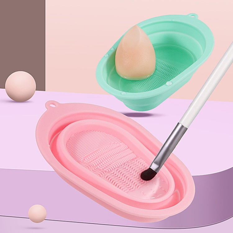 2 PCS Silicone Makeup Brush Puff Cleaning Pad