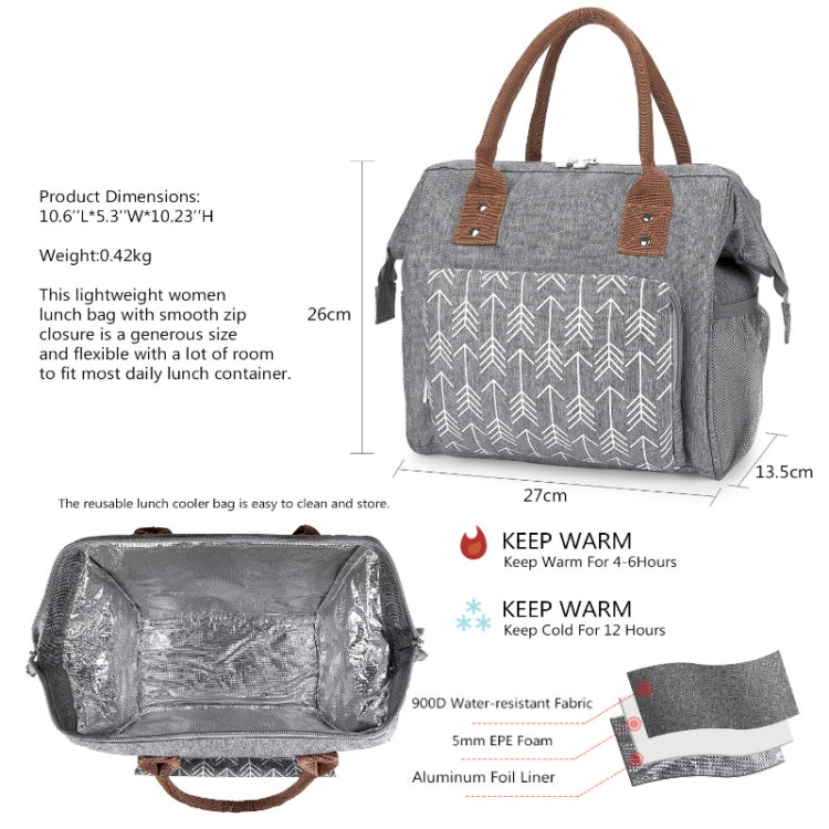 Lunch Bag Shopping Picnic Aluminum Film Waterproof Ice Bag