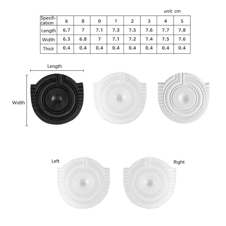 2 Pairs Sole Wear-Resistant Rubber Cuttable Sports Anti-Slip Sticker, Size: No.4 44 Yards
