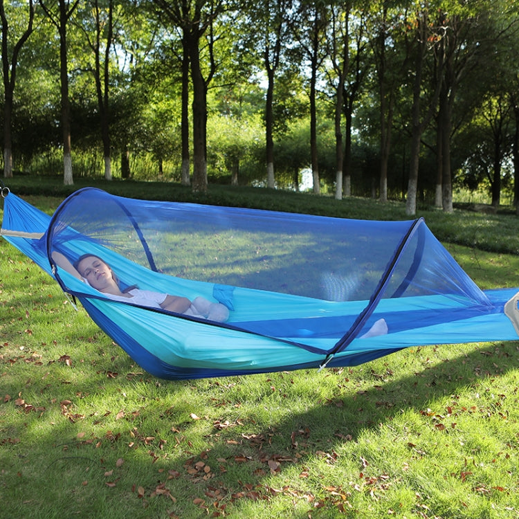 Outdoor Camping Anti-Mosquito Quick-Opening Hammock, Spec: Single (Gray+Orange)