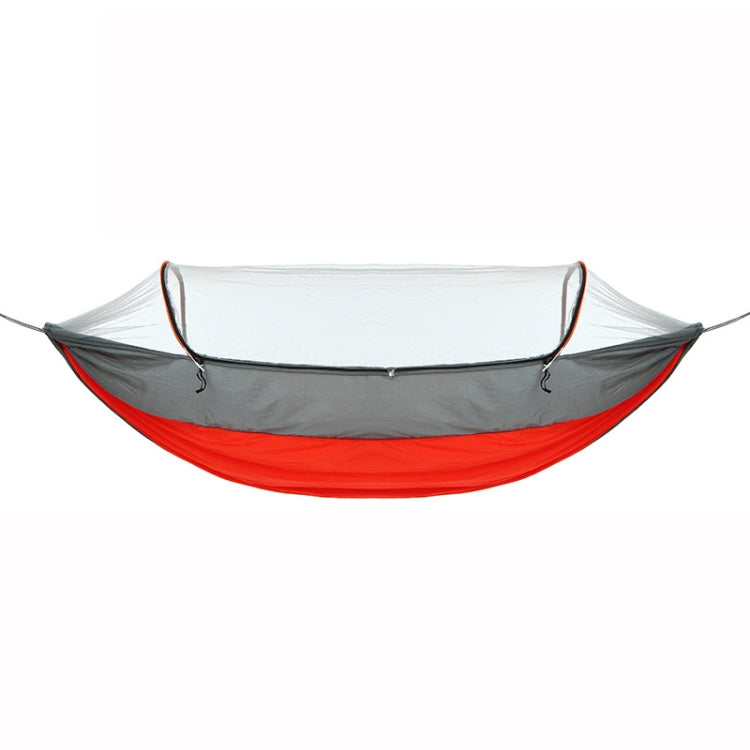 Outdoor Camping Anti-Mosquito Quick-Opening Hammock, Spec: Double (Gray+Orange)