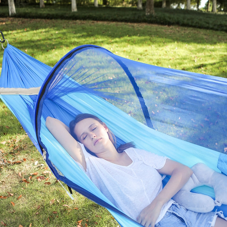 Outdoor Camping Anti-Mosquito Quick-Opening Hammock, Spec: Double (Gray+Orange)