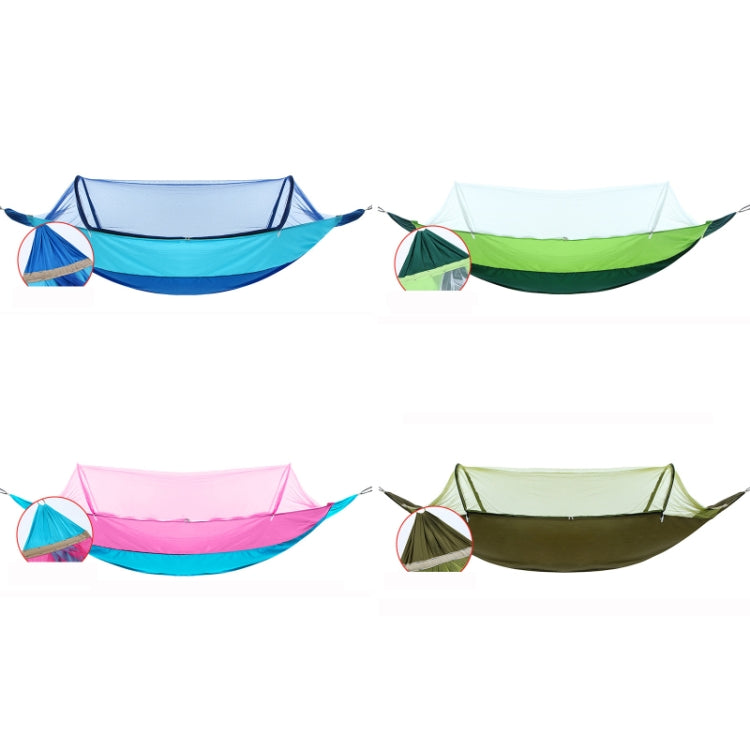 Outdoor Camping Anti-Mosquito Quick-Opening Hammock, Spec: Double Anti-rollover (Sky Blue)