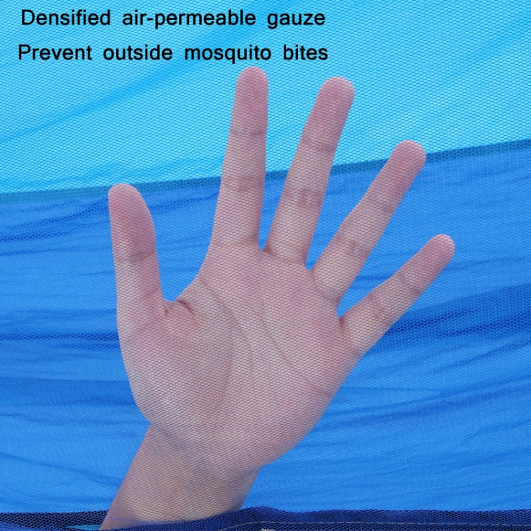 Outdoor Camping Anti-Mosquito Quick-Opening Hammock, Spec: Double Anti-rollover (Sky Blue)