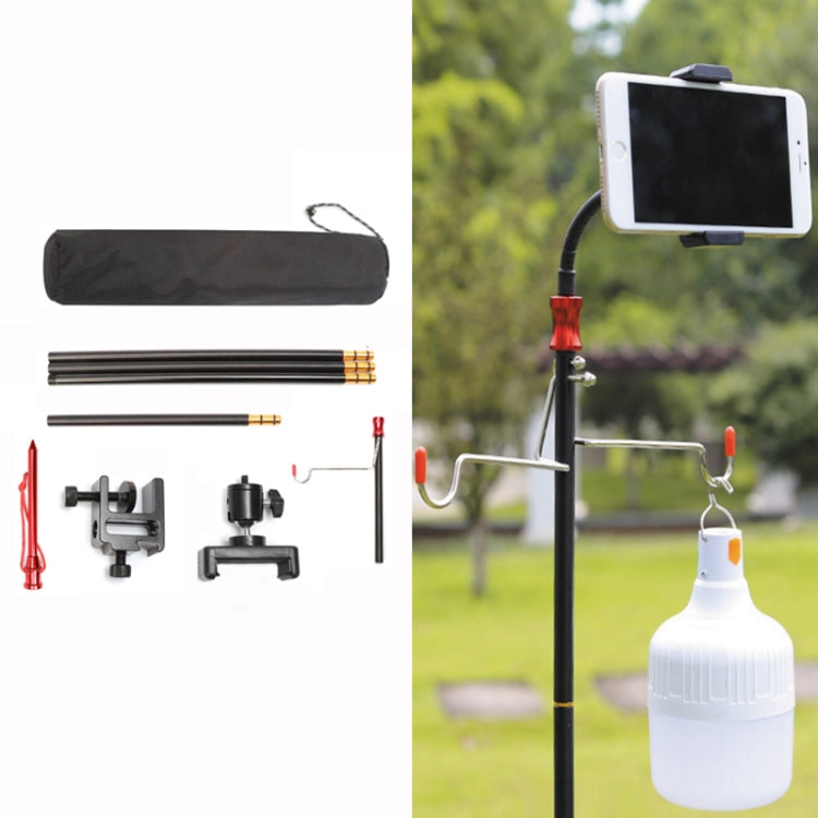Outdoor Camping Folding Light Pole Fixing Bracket, Spec: Single Hook + PTZ