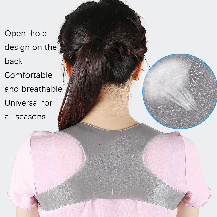 Sitting Posture Correction Artifact Anti-hunchback Elastic Shaping Belt, Specification: M(Grey)