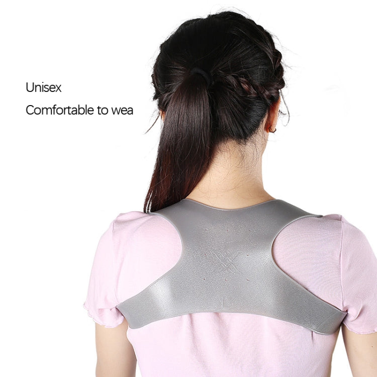 Sitting Posture Correction Artifact Anti-hunchback Elastic Shaping Belt, Specification: L(Grey)