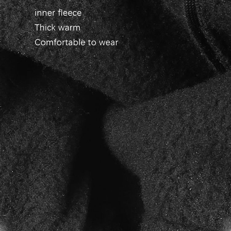 Outdoor Sports Velvet Anti-Slip Glove, Size: XL(Black)
