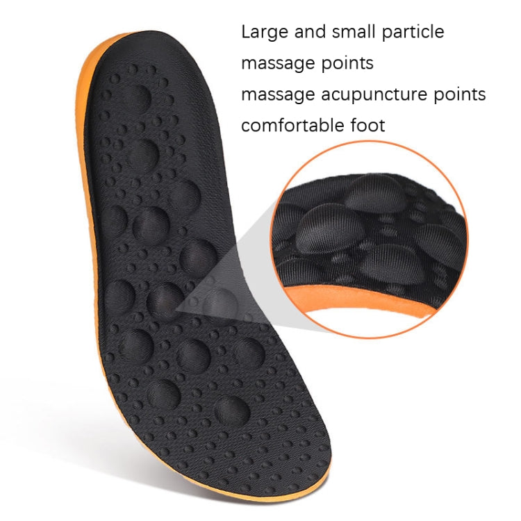 2 Pairs Sweat-Absorbent Breathable Shock Absorbing Full Pad, Size: L 43-46 Yard(Black)