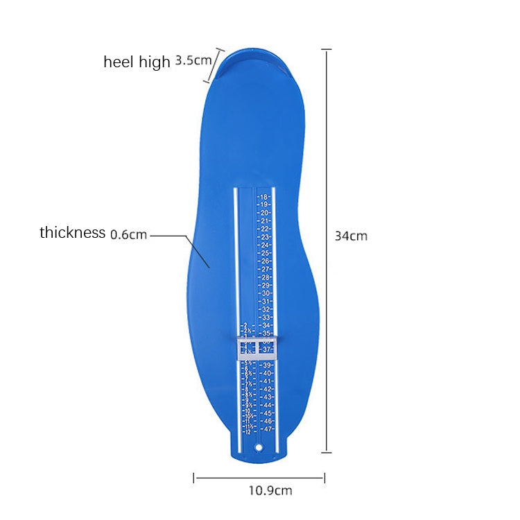 3 PCS Adult Foot Gauge Universal Measuring Instrument