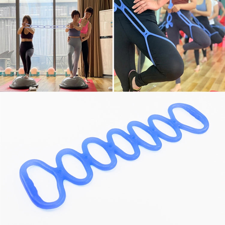 Jelly Seven-Hole Elastic Silicone Yoga Resistance Band