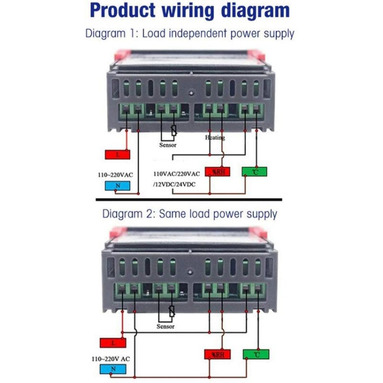 STC-3028 12V Intelligent Digital Display Temperature And Humidity Controller