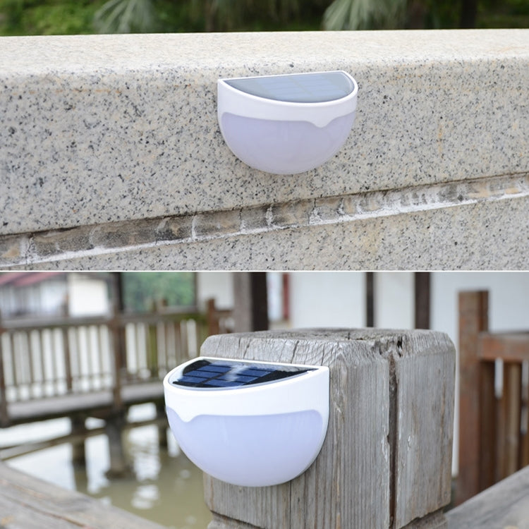 N760B 6 LEDs Outdoor Rain-Proof Solar Semicircular Sensing Wall Light