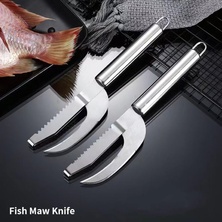 4 PCS Stainless Steel Scraper Fish Maw Knife Gill Planer, Specification: 430 Hot Treatment