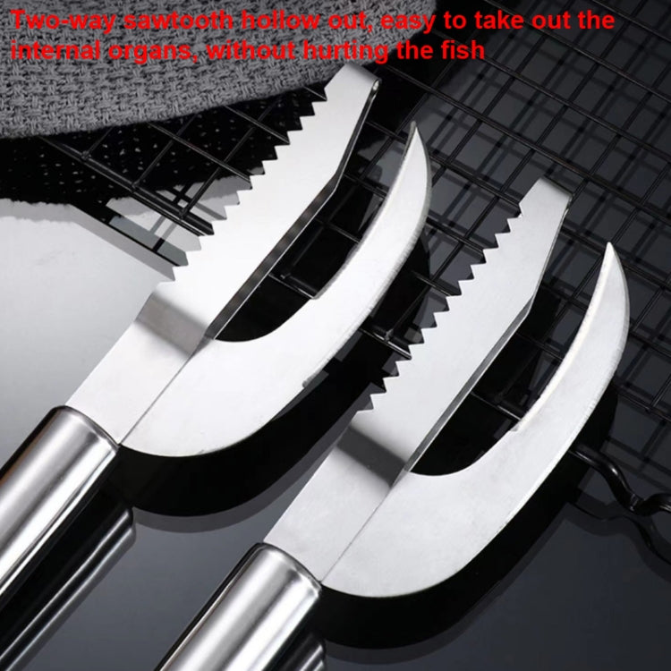 4 PCS Stainless Steel Scraper Fish Maw Knife Gill Planer, Specification: 410 Ordinary