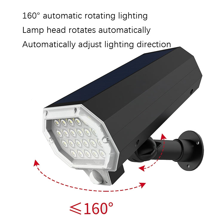 F1 Solar LED Sensor Rotate Wall Light Simulation Monitoring