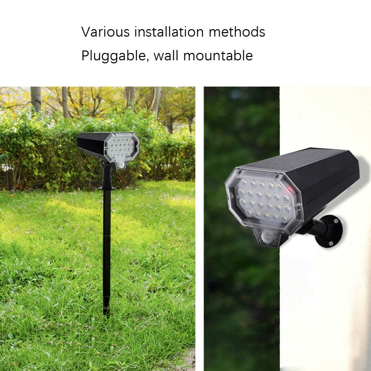 F1 Solar LED Sensor Rotate Wall Light Simulation Monitoring