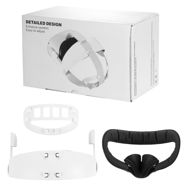Adjustable VR Glasses Comfort Headband Set For Oculus Quest2(As Show)