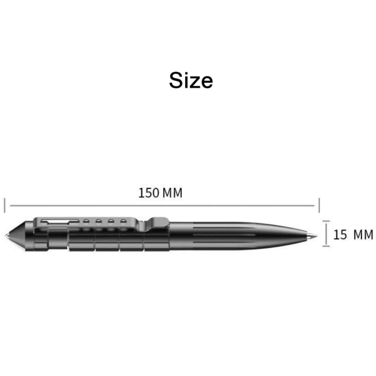 2 PCS ZSB-01 EDC Outdoor Multifunctional Window Breaking Hammer Self-Defense Pen