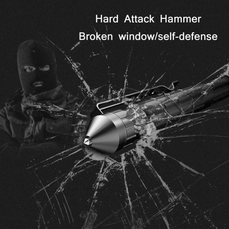 2 PCS ZSB-01 EDC Outdoor Multifunctional Window Breaking Hammer Self-Defense Pen