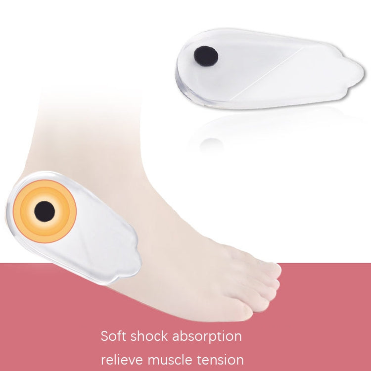10 PCS Inverted Magnet Correction Heel Pad, Size: M 35-39 Code(Transparent)