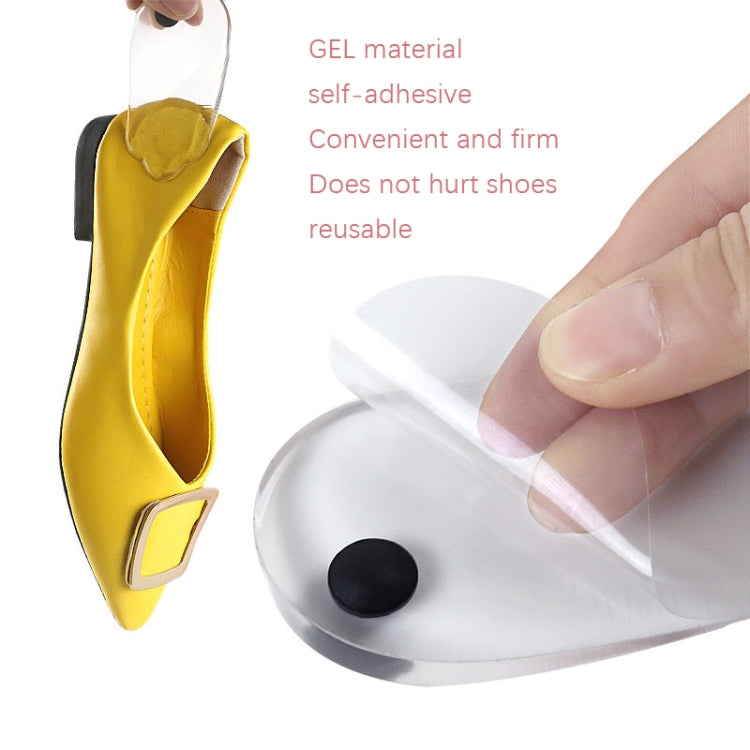 10 PCS Inverted Magnet Correction Heel Pad, Size: M 35-39 Code(Transparent)
