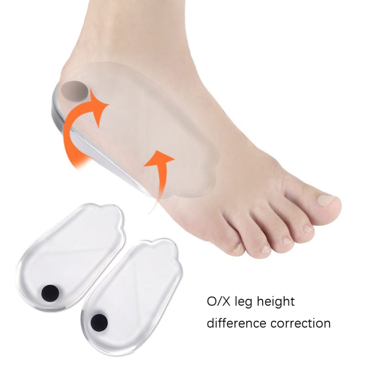 10 PCS Inverted Magnet Correction Heel Pad, Size: M 35-39 Code(Transparent)