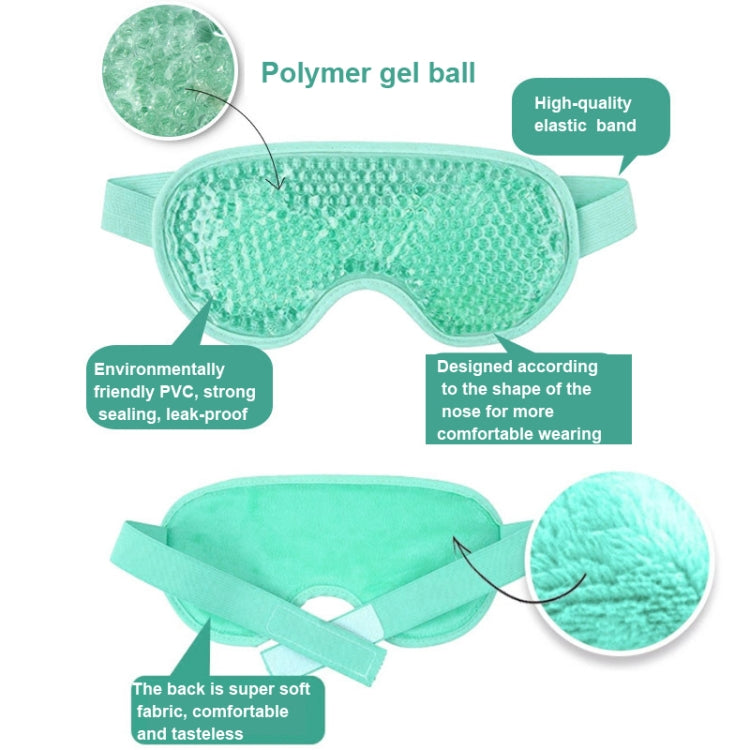 2 PCS PVC Gel Ice Mask Sleeping Eye Mask