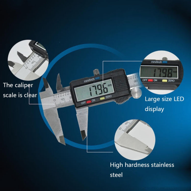 0-300mm Stainless Steel Electronic Digital Vernier Caliper