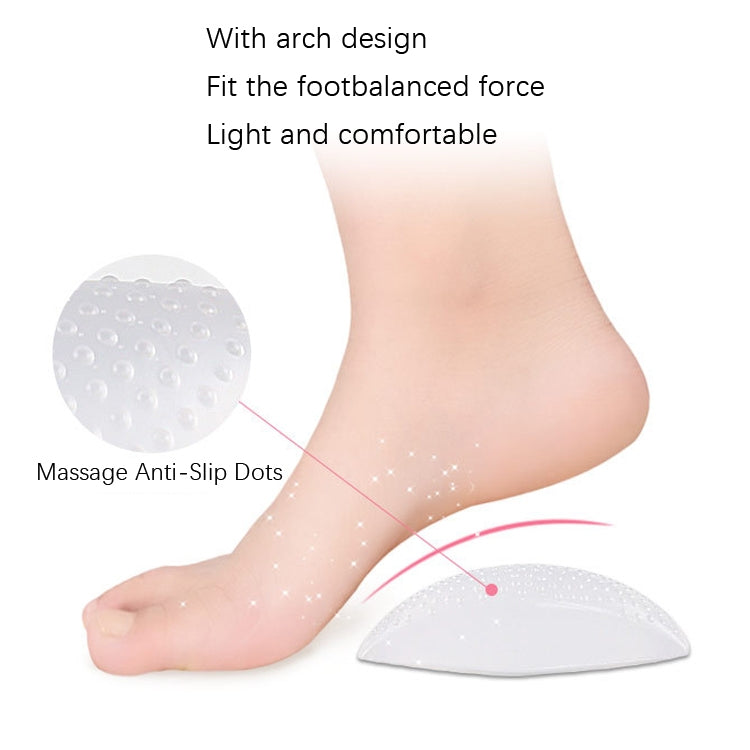 5 Pairs Flat Foot Correction Foot Cushion(Transparent)