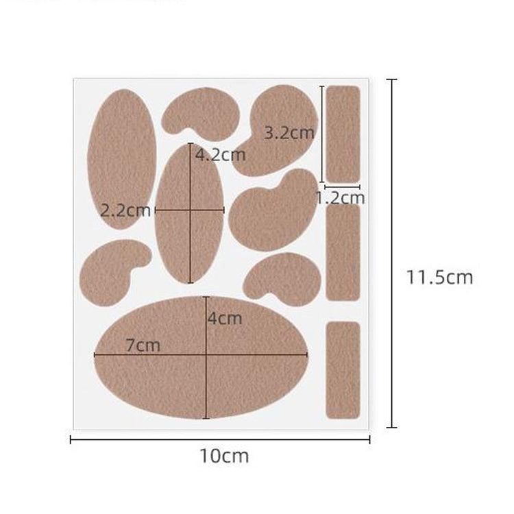 10 PCS High Heel Anti-Wear Foot Shoes Stickers(Skin Color)