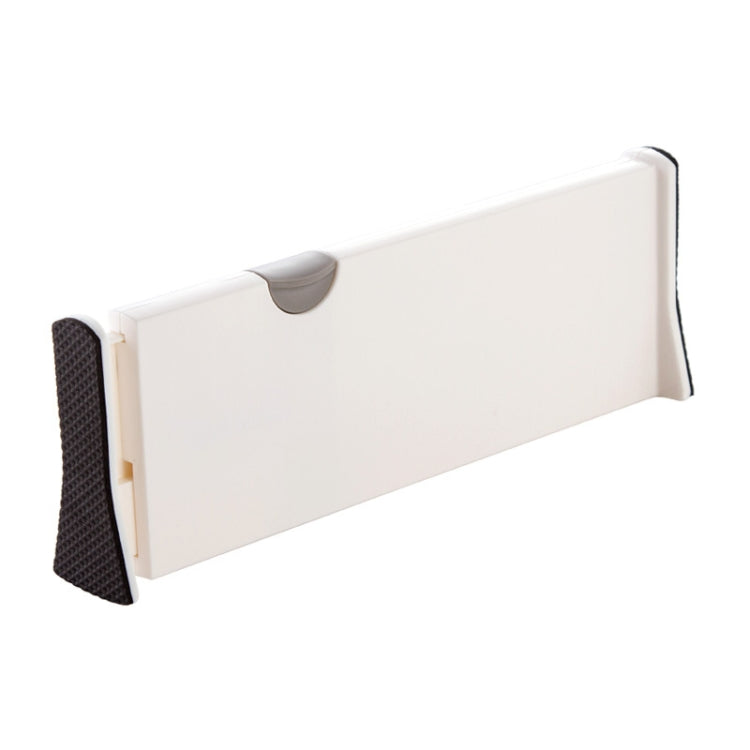 2 PCS Wardrobe Drawer Telescopic Divider Storage Board, Specification: Large 54.2x10cm(White)