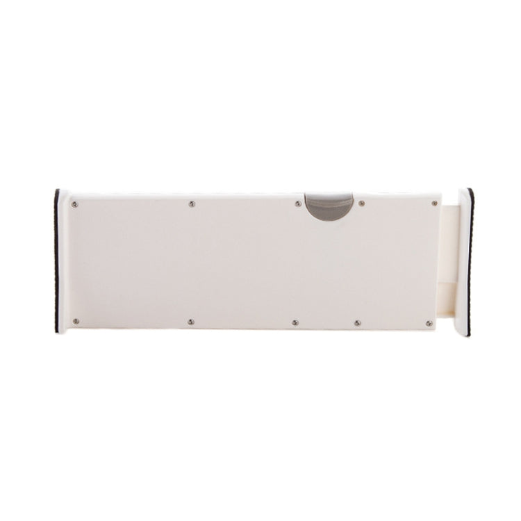 2 PCS Wardrobe Drawer Telescopic Divider Storage Board, Specification: Large 54.2x10cm(White)
