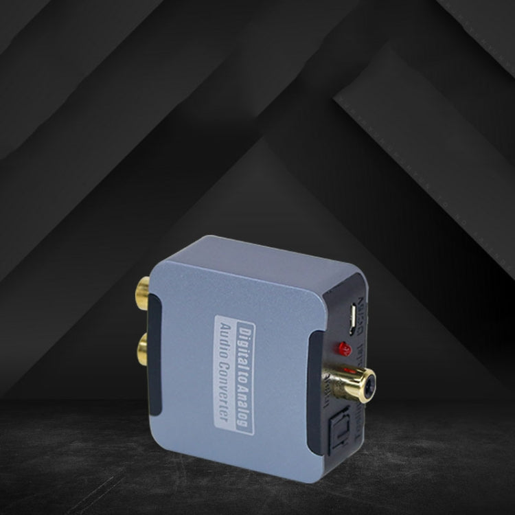 YQ-080 Digital Fiber Optic Coaxial Audio Converter, Interface: Host+USB Power Cable+Fiber Optic Cable+Coaxial Cable+AV Cable