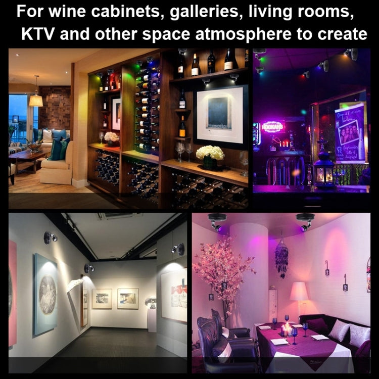 TL006 LED Wardrobe Jewelry Background RGB Ambient Spotlight, Style: Remote Control