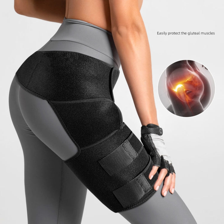 Sports Hiking Thigh Protective Gear(Black)