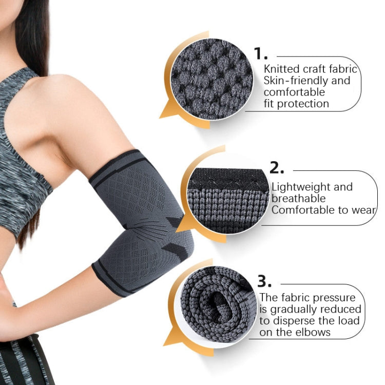 1 Pair Fitness Sports Protective Gear Breathable Sweating Sports Elbow Pads, Size: S (Red)