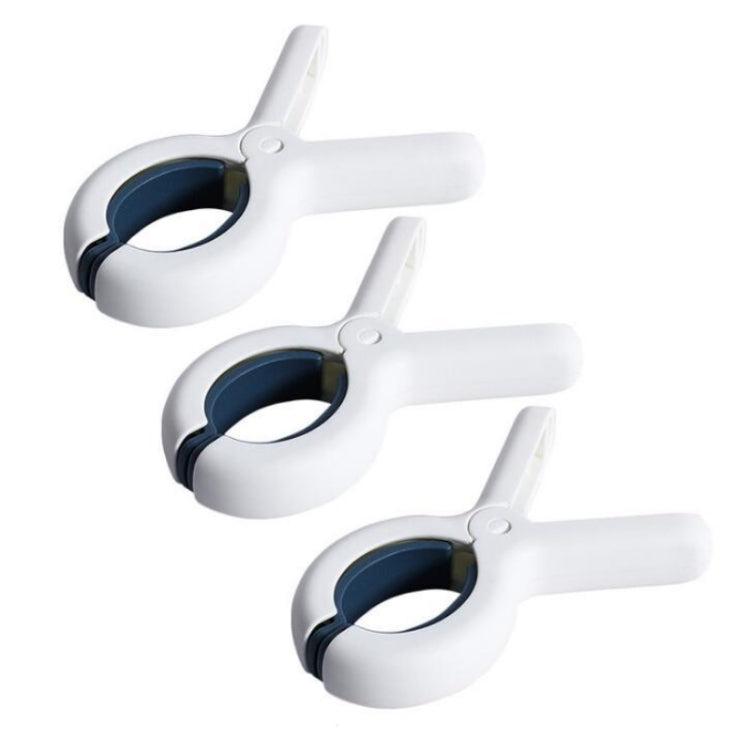 6 PCS Blue Household Plastic Windproof Sheet Fixed Clothespin Hanger Clip