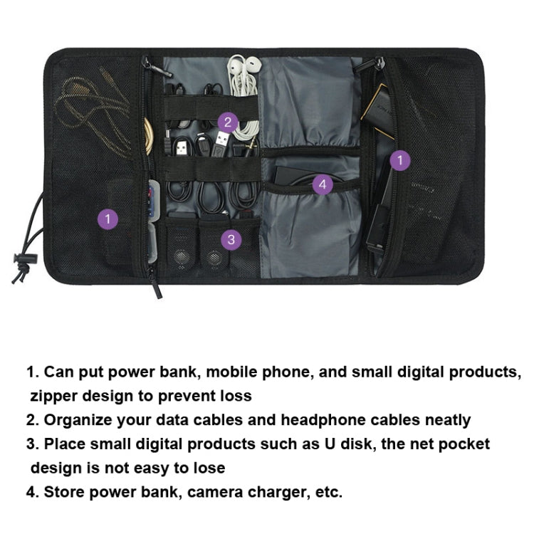 MD005 Nylon Waterproof Digital Storage Handbag