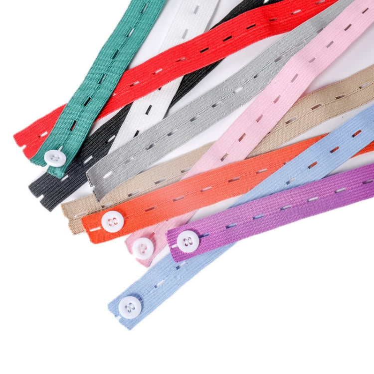 40 PCS Porous Button TPU Elastic Strap for Storing and Sorting Clothes(Random Color Delivery)