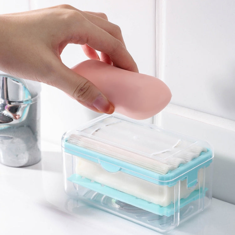 2 PCS Multifunctional Storage Hands-Free Foaming Soap Dish
