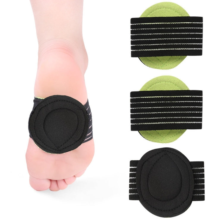 5 Pairs Thin Foot Pad Flat Foot Bow Insole(Green Black)