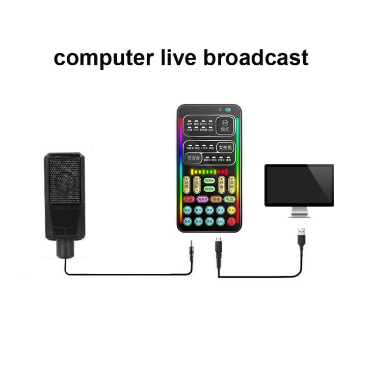 i9  Set Voice Changer Game Live Broadcast Mobile Computer Sound Card