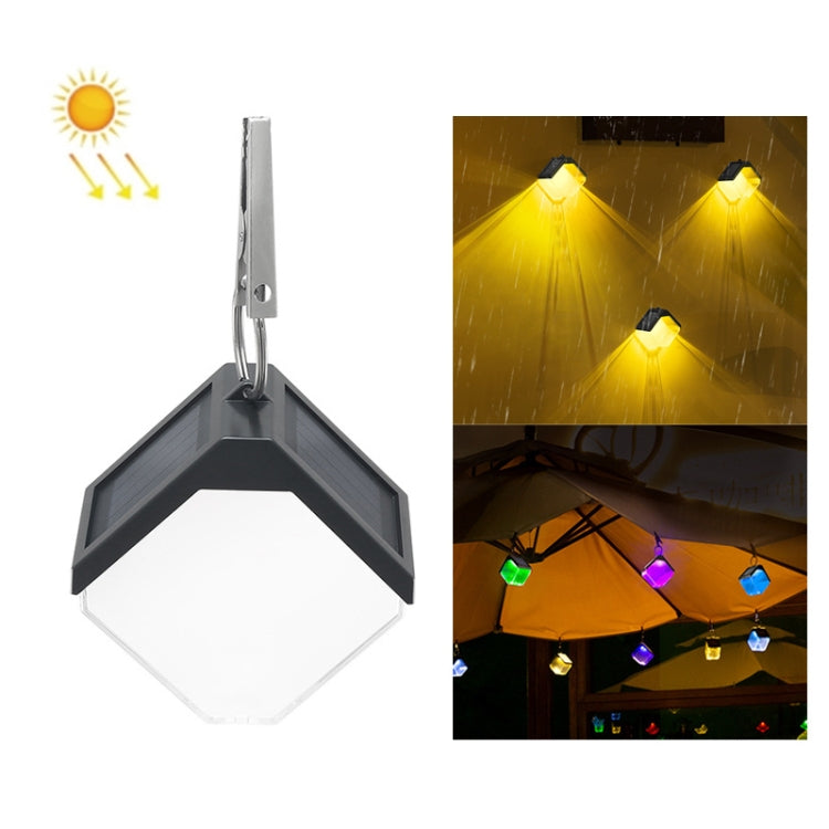 Solar Outdoor LED Garden Decorative Shadow Wall Lamp(Warm Light + Colorful Light)